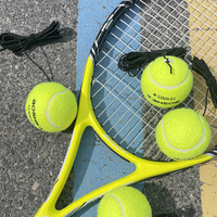 Ballons de tennis d'entraînement ultra-élastiques pour la course et l'exercice, avec cordes en caoutchouc, pour rebond individuel, DXHTQ-001 – Fournisseur en gros ODM/OEM