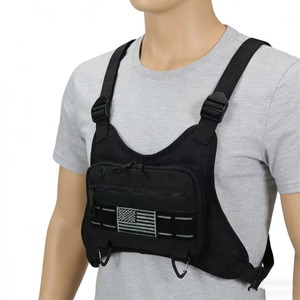 Yeni Taktik Göğüs Çantası Açık Hava Sporları Yeleği Göğüs Askılı Koşu Yeleği Çantası Erkekler İçin - Product Image 6