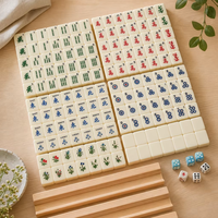 Jeu de Mahjong Américain Personnalisé 160 Tuiles de Luxe Gravées avec Numéros – Jeu de Mahjong Occidental Moderne pour Cadeaux