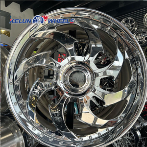 Rines Kelun Forjados de 20-26 Pulgadas, Acabado Dorado Pulido, Diseño Cóncavo Profundo para SUV - Product Image 4