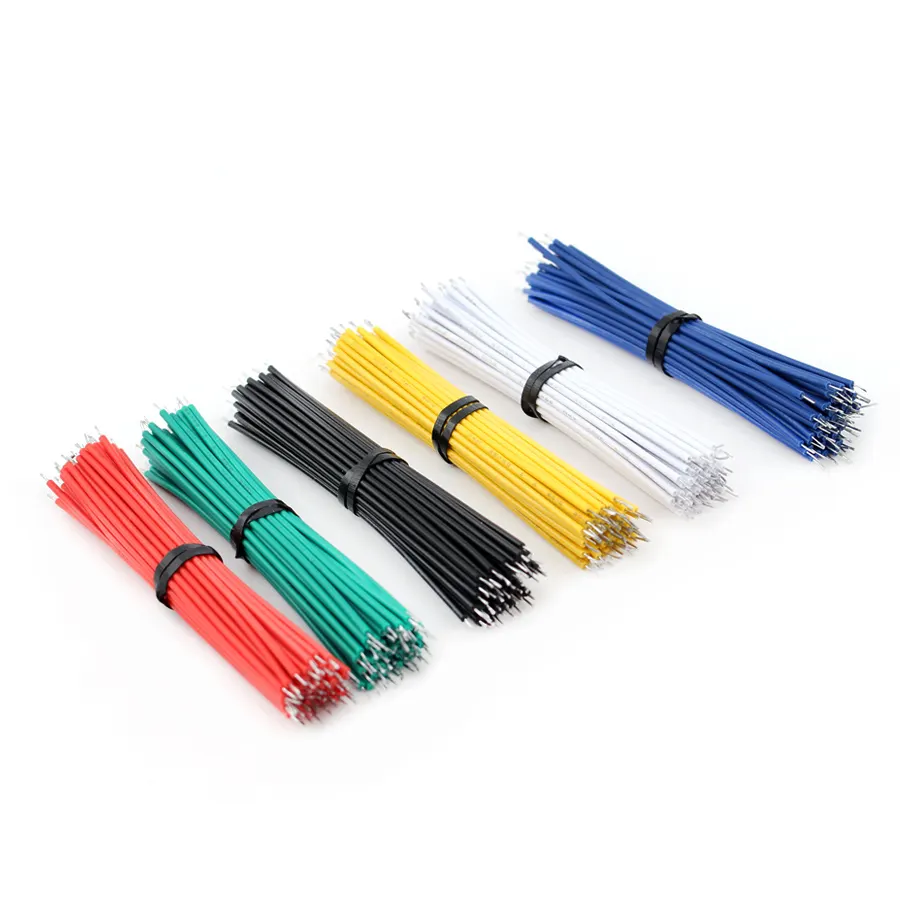 24AWG 8CM Tin-Plated Bread board PCB Solder Cable Fly Jumper Wire Cable Tin Conductor Wires 1007-24AWG Electrical Cable