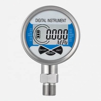 Manomètre numérique en acier inoxydable pour gaz/eau/carburant 60Mpa NPT1/4 NPT1/2 Manomètre numérique LCD sans fil