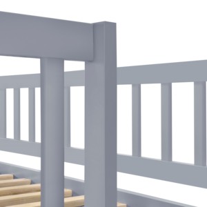 Cama litera convertible de madera <span class=keywords><strong>con</strong></span> escalera de seguridad, elegante estructura de cama para niños, muebles para dormitorio de niñas - Product Image 6