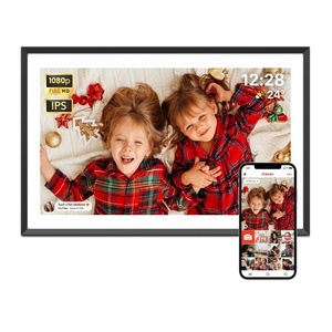 กรอบรูปดิจิตอล 15.6 นิ้ว, หน้าจอสัมผัส IPS กรอบรูปดิจิตอล WiFi พร้อมหน่วยความจำ 32GB, แชร์รูปภาพและวิดีโอได้ทันทีผ่านแอป Frameo - Product Image 1