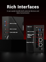 Brand New FIREBET AM02 Mini PC 0GB+0GB Onboard Memory Barebone System AMD R5 6600H CPU Windows 11 System US Plug Mini PC