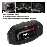 Speedometer Digital LCD Universal untuk Sepeda Motor TFT 6 Gigi dengan Lampu Latar, Odometer Sepeda Motor untuk 2 4 Silinder