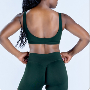 Conjunto Deportivo YIYI Fashion con Espalda Cuadrada y Relleno para Mujer, Shorts de Yoga de Cintura Alta, Conjunto Deportivo para Mujer, Color Otoñal, Secado Rápido - Product Image 4