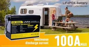 Batería de Litio Lifepo4 de 12V 24V 100Ah 200Ah 300Ah con Bluetooth para Almacenamiento de Energía Solar, Disponible en Stock en la UE, PL y UA - Product Image 6