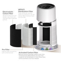 Purificateur d'air pour animaux de compagnie 2026 avec balles ludiques pour poils de chat et de chien, Tuya WiFi PM2.5, personnalisable pour la maison, OEM