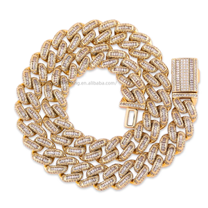 Hip-hop Necklace Versatile High-end <b>Copper</b> Inlaid Zircon Unisex European American Jewelry Wholesale - Product Image 5