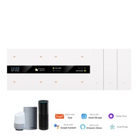 Interrupteur intelligent YDD Tuya Alexa Google Home Zigbee 4 gangs 4 voies avec panneau mural en aluminium PC pour contrôle de scène multi-circuits