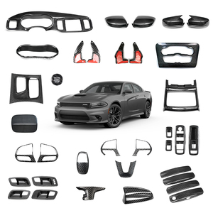 Kit d'accessoires intérieurs complets en fibre de carbone OEM pour <span class=keywords><strong>Dodge</strong></span> <span class=keywords><strong>Charger</strong></span> 2015-2023, production et personnalisation en gros - Product Image 1