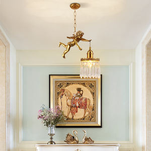 <span class=keywords><strong>Cupidon</strong></span> européen Ange suspendu lampe unique petite lampe de chevet en cristal lampe danoise suspension d'escalier pour îlot de cuisine - Product Image 2