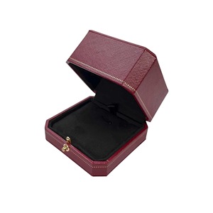 Embalaje de joyería de moda de alta versión, conjunto de accesorios octogonales rojos, caja de regalo para brazaletes, anillos, collares - Product Image 5