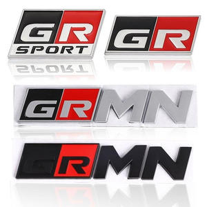 Autocollant de voiture de luxe GRMN GRSPORT avec logo en maille centrale, garantie 1 an, adhésif réutilisable pour modification de carrosserie GT86 - Product Image 1