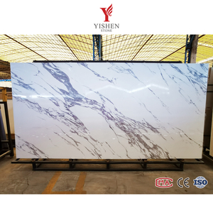 Tùy chỉnh nhân tạo Quartz <span class=keywords><strong>slab</strong></span> Trắng countertops Vanity Tops nhà bếp Countertop Quartz phiến đá cẩm thạch calacatta Trắng Quartz <span class=keywords><strong>slab</strong></span> - Product Image 2