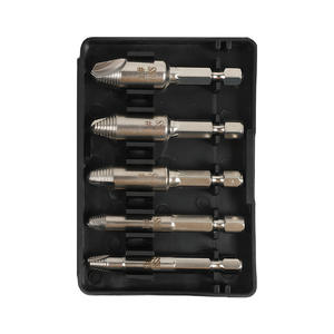Kit de Extracción de Tornillos Dañados y Rotos con Puntas de Destornillador de Doble Extremo Recubiertas de Titanio - Product Image 1