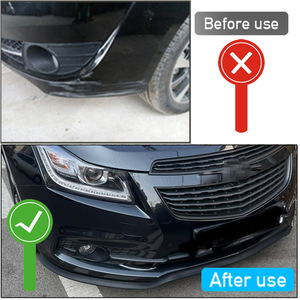 Kits de carrosserie en fibre de carbone noire Protecteurs de bande de lèvre de <span class=keywords><strong>pare</strong></span>-chocs avec <span class=keywords><strong>pare</strong></span>-chocs de porte comprenant une lèvre en <span class=keywords><strong>caoutchouc</strong></span> pour une <span class=keywords><strong>protection</strong></span> améliorée - Product Image 5