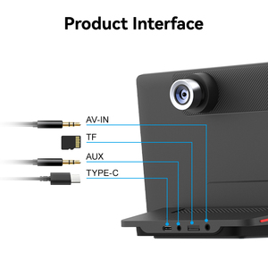 Maustor 9 pouces IPS écran tactile DashCam DVR BT WIFI sans fil CarPlay sans fil Android Auto <span class=keywords><strong>Portable</strong></span> <span class=keywords><strong>lecteur</strong></span> <span class=keywords><strong>DVD</strong></span> pour <span class=keywords><strong>voiture</strong></span> universelle - Product Image 5