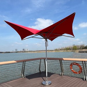 Paraguas de cuerda de tracción de nuevo diseño personalizable de 3X3m estilo de mariposa moderno para uso en exteriores y hoteles muebles modernos para exteriores - Product Image 1