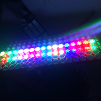 24 points, 60 mm, lumières LED cabochon RGB programmables automatiques pour manèges de parcs d'attractions, IP66, PC, 220V