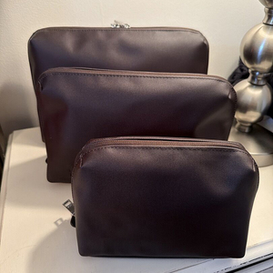 Pochette de maquillage personnalisée minimaliste avec logo en relief, polyester avec revêtement PVC, S/<span class=keywords><strong>M</strong></span>/L - Product Image 5
