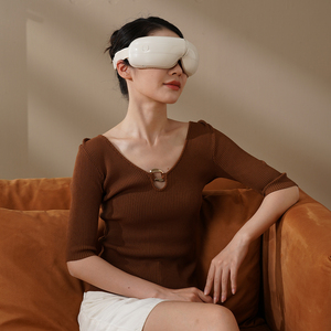 Más vendido Etiqueta privada Alta calidad Belleza Masaje de ojos Presión de aire eléctrica Masajeador de fatiga ocular con calefacción Música Bluetooth - Product Image 2