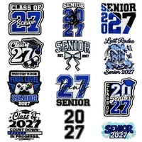 Patch thermocollant Last Rodeo Senior 2027, Patch de la promotion Senior 2027 pour vêtements et chapeaux