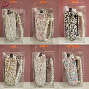 Groothandel 2 In 1 Haar Massage Kam Met Spiegel Strass Haarborstel Draagbare Opvouwbare Haarborstel Met Spiegel - Product Image 6