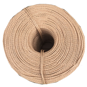Cuerda de Papel 100%, 3 Capas, Grosor de 4 mm, Cuerda Trenzada Resistente, Rollo de Cuerda de Kraft, <span class=keywords><strong>Rafia</strong></span>, Hilo Trenzado para Pantalla de Lámpara, <span class=keywords><strong>Silla</strong></span> - Product Image 2