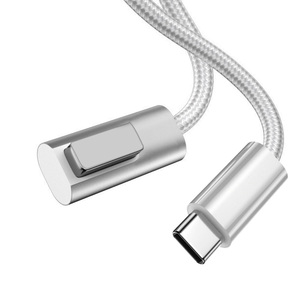 <span class=keywords><strong>C</strong></span>âble de charge magnétique <span class=keywords><strong>USB</strong></span>-<span class=keywords><strong>C</strong></span> pour MacBook - 5,9 pieds, gaine en alliage d'aluminium, blindage tressé, charge rapide 5A, 20V 60W-100W - Product Image 5