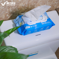 Lingettes humides jetables pour adultes, biodégradables, extra grandes, douces, écologiques, 99% d'eau, à l'aloe vera et à la vitamine E, pour grossistes