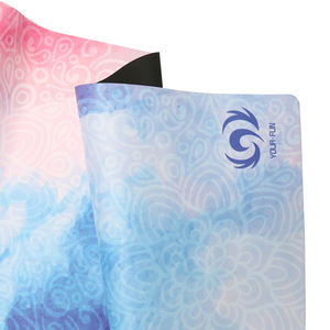 Tapete de Pilates de Alta Calidad con Superficie de Gamuza y <span class=keywords><strong>Base</strong></span> de Caucho Natural, Antideslizante, Lavable a Máquina, Tamaño/Estampado Personalizable, Extra Grueso - Product Image 2