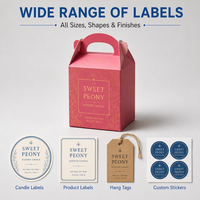 Boîte à bougies écologique pour cadeaux de mariage avec poignée pliable pour le rangement de cadeaux, étiquettes personnalisées, ODM, livraison rapide