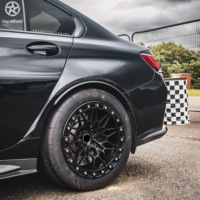 Jantes Beadlock en alliage d'aluminium forgé DW 18 19 20 pouces 5x112 noires à motif maillé pour BMW M3 G80 M4 G82 G83, légères, pour la course de dragster