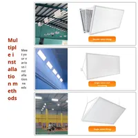 Éclairage sans ombre pour terrain de tennis de table et de badminton intérieur 6500K, en nid d'abeille, anti-éblouissement, IP65, PC, simple/double face