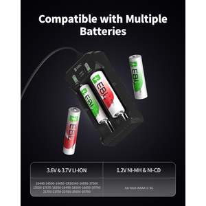 Chargeur de batterie intelligent EBL rechargeable 3.7V/3.6V pour batteries Li-ion IMR compatibles 26650 16340 (RCR123) pour camions AU DC - Product Image 6