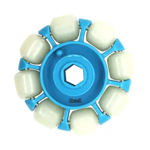 53Mm 360 POM Nhựa 2 Cách Đa Hướng Caster, Thủy Tinh Băng Tải Hexagon Lỗ Skate Roller,Omnifloat ABS Nylon Omni Bánh Xe