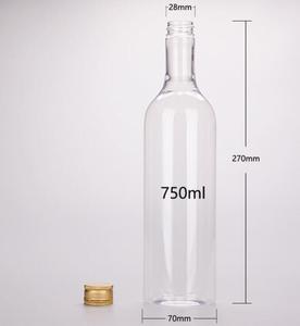 25oz (750ml) Reciclar Garrafas de Vinho com Serigrafia-Vazio Transparente Longo Pescoço para Tequila/Patron - Product Image 2