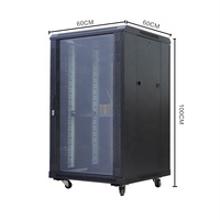 Armoire de serveur 18u 22u Armoire de réseau standard de 19 pouces Armoire de boîte à courant faible épaissie en acier laminé à froid SPCC
