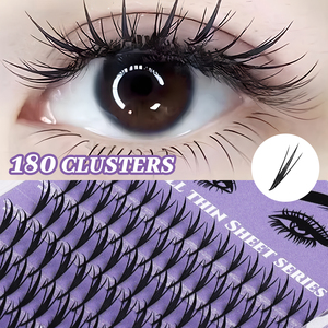 Extensions de cils individuels en fibres PBT de qualité supérieure, base plate 0,04 mm, effet plumeux, style <span class=keywords><strong>manga</strong></span>, pour salon professionnel - Product Image 1