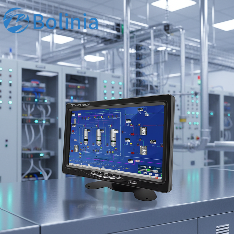 7 Inch Industrial Desktop Tft Lcd Monitor HD-MI VGA AV Wide 800*480 Screen IPS 1024*600 LED VESA Wall-Mounted 7" Display