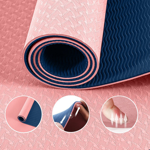 Không trượt 72 "x 24" x 0.23 "2 tone TPE Yoga Mat cho nam giới và phụ nữ nhà phòng tập thể dục tập thể dục Pilates Workout tầng bài tập - Product Image 2