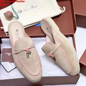 2021 per pianoforte estate novità da <span class=keywords><strong>donna</strong></span> in vera pelle con punta mezza Slip da esterno Slip-On Mule pigri alla moda pantofole <span class=keywords><strong>di</strong></span> tendenza - Product Image 4