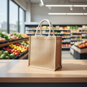 Borsa da Spiaggia Personalizzata in Iuta con Motivo a Lettere per Addio al Nubilato, con Tracolla, Misura Media - Product Image 3