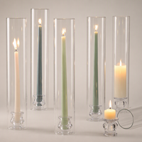 Candelabro de Cristal Moderno, Centro de Mesa para Bodas, Cubo de Cristal, Portavelas de Cristal, Decoración Elegante para el Hogar