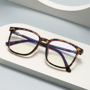 Nouvelles lunettes pour femmes, monture rectangulaire en métal TR, verres PC anti-lumière bleue, pour visage carré ou rond, Taizhou YC7267 D1 - Product Image 3