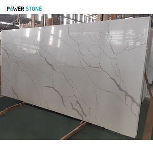 Lastra di quarzo di <span class=keywords><strong>pietra</strong></span> di potenza Calacatta Marmo prezzo lastra di <span class=keywords><strong>pietra</strong></span> <span class=keywords><strong>ollare</strong></span> piani cucina pavimento Marmo piastrelle di ceramica lusso GEMA5001-3 - Product Image 2