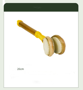 Tambour à <span class=keywords><strong>double</strong></span> tête en peau de chèvre, tambour à main avec cadre en bois et mallette pour la musique du monde, le yoga, la méditation et la thérapie - Product Image 1