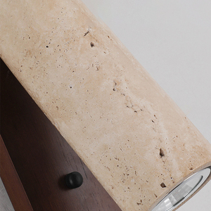 Hiện đại treo tường đầu giường góc có thể điều chỉnh tự nhiên màu vàng Cave đá và óc chó đọc ánh sáng cho cuốn sách - Product Image 3